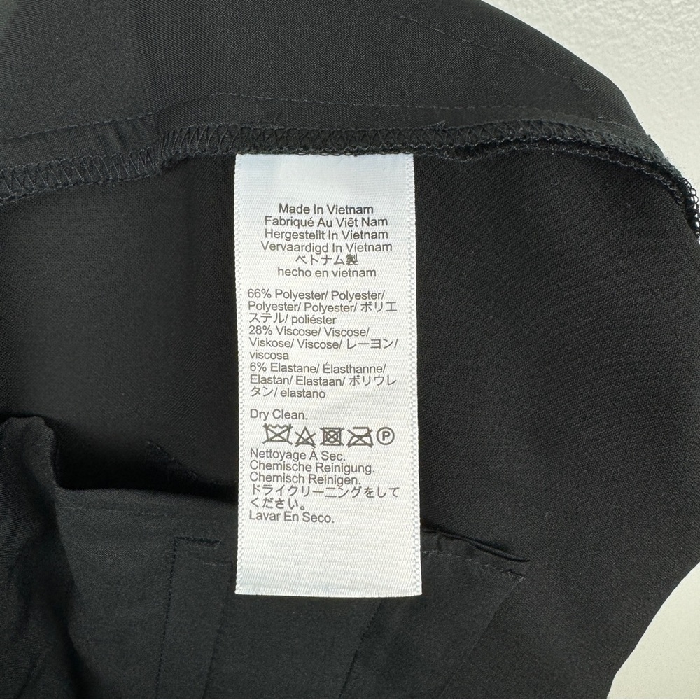 J. Crew Wide Leg Trousers Four Season Stretch Black Size 10 NWOT - Picture 9 of 9